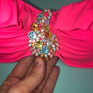 Victoria’s Secret swimsuit top rhinestones 32B